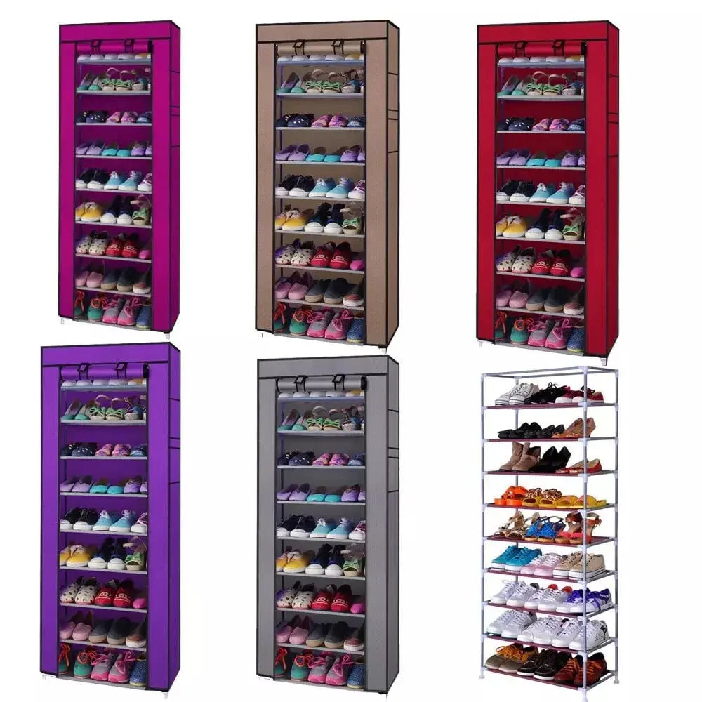 Zapatera Multi-Nivel de Tubo Resistente a la Humedad Linda Compra Panamá