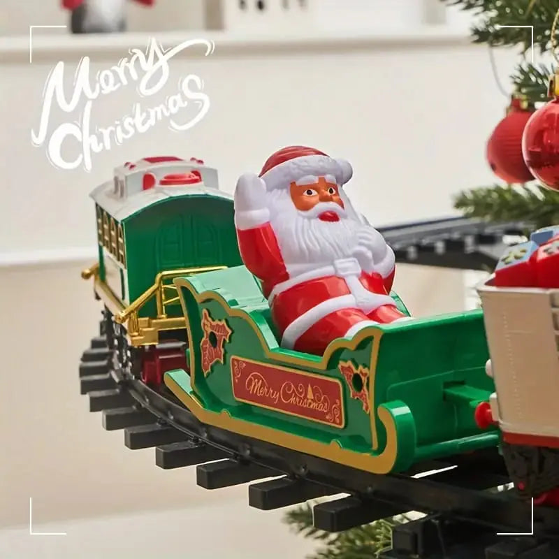 Tren decorativo para adornar el árbol de Navidad con música y luces. Linda Compra Panamá