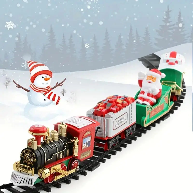Tren decorativo para adornar el árbol de Navidad con música y luces. Linda Compra Panamá