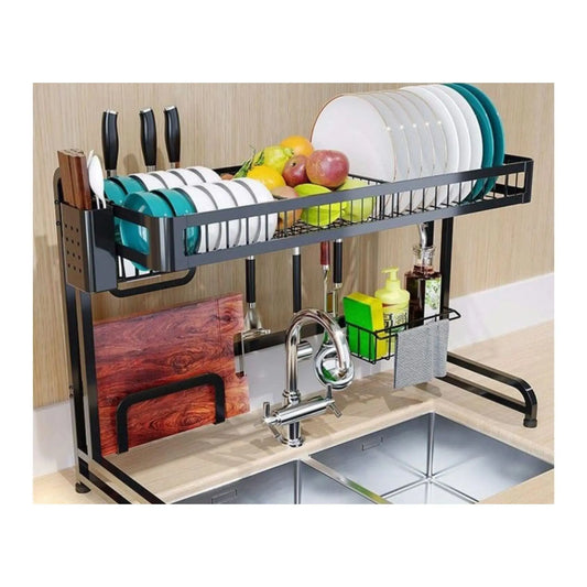 Escurridor para fregador 85cm, acero al carbono. organizador de cocina p/platos Linda Compra Panamá