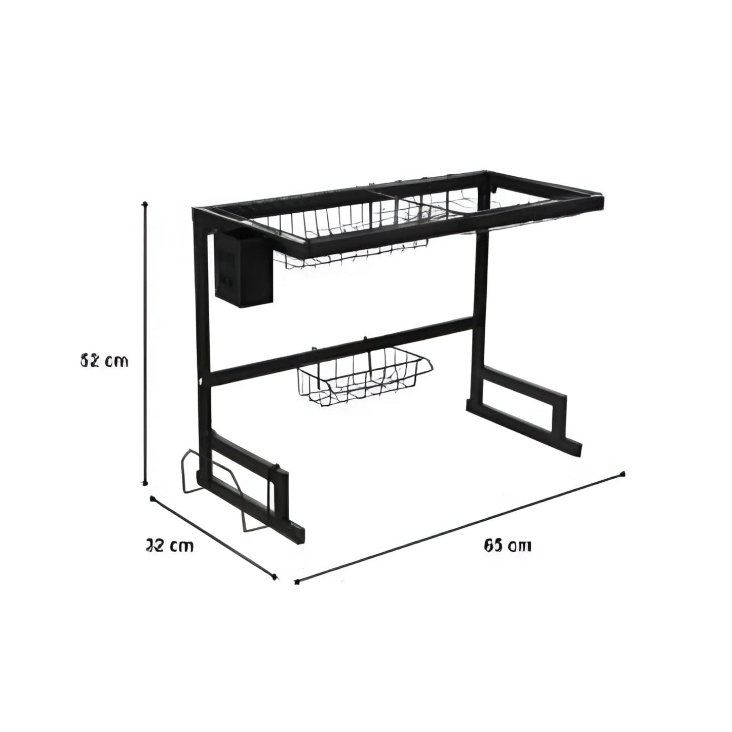 Escurridor para fregador 85cm, acero al carbono. organizador de cocina p/platos Linda Compra Panamá