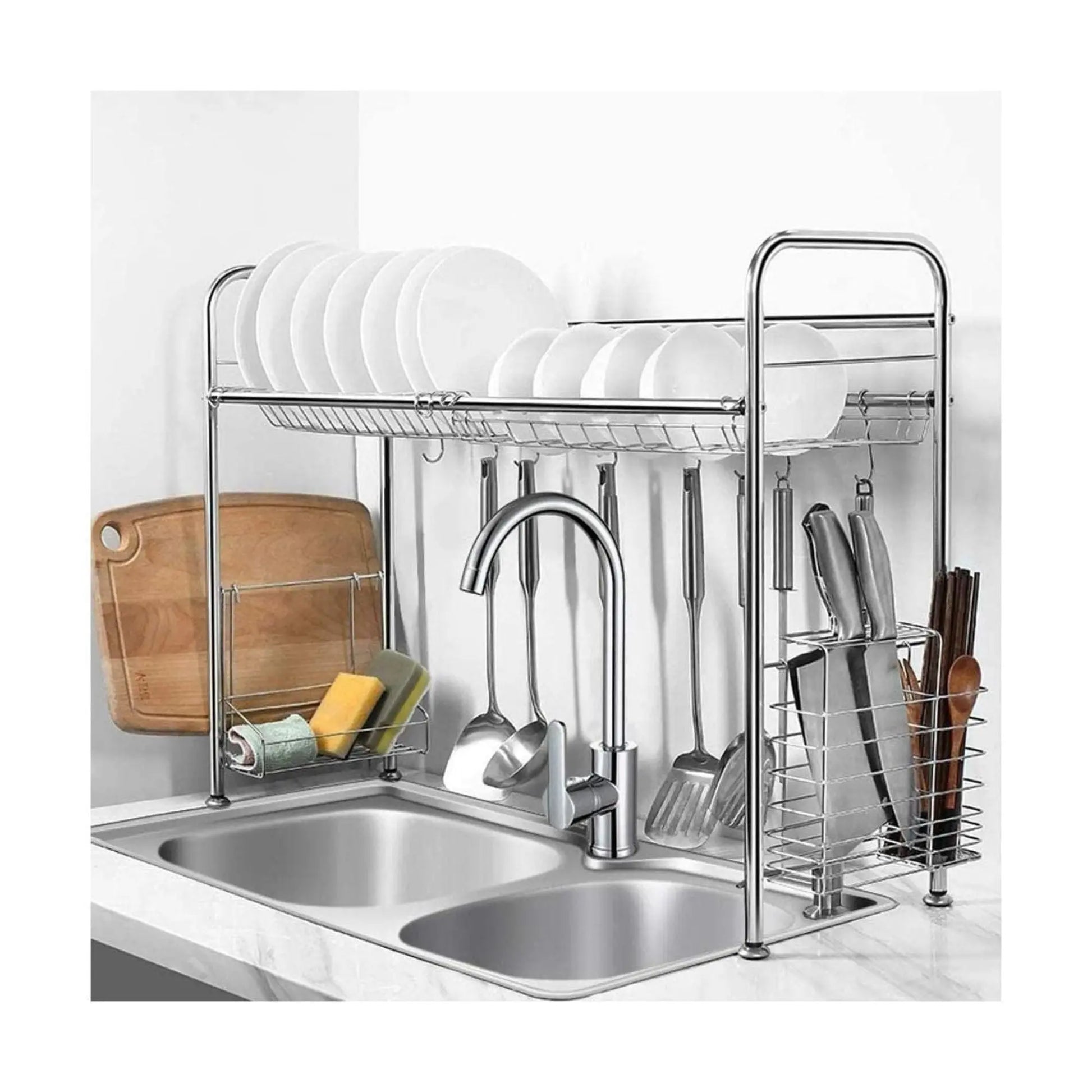 Escurridor, Estante y Organizador de Cocina NVS23921001 - Medidas 86x28x81 cm Linda Compra Panamá