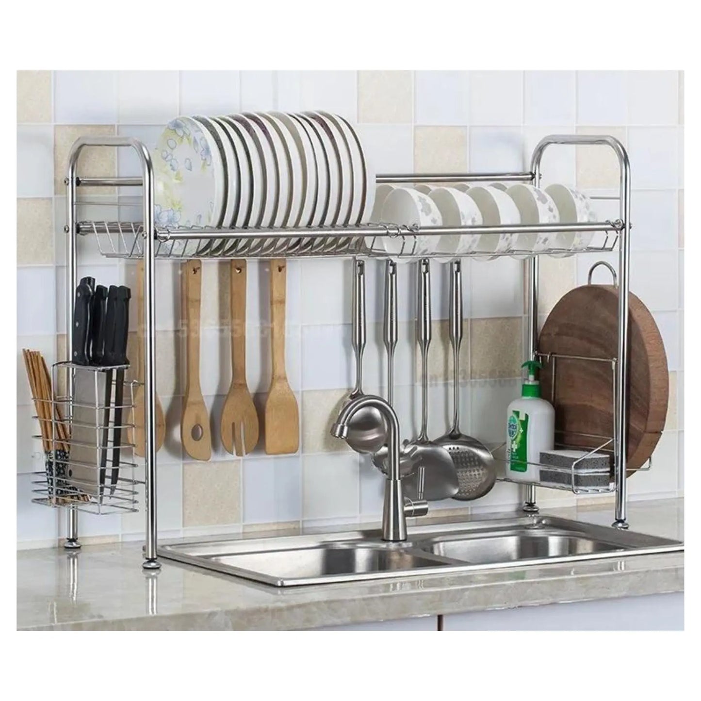 Escurridor, Estante y Organizador de Cocina NVS23921001 - Medidas 86x28x81 cm Linda Compra Panamá