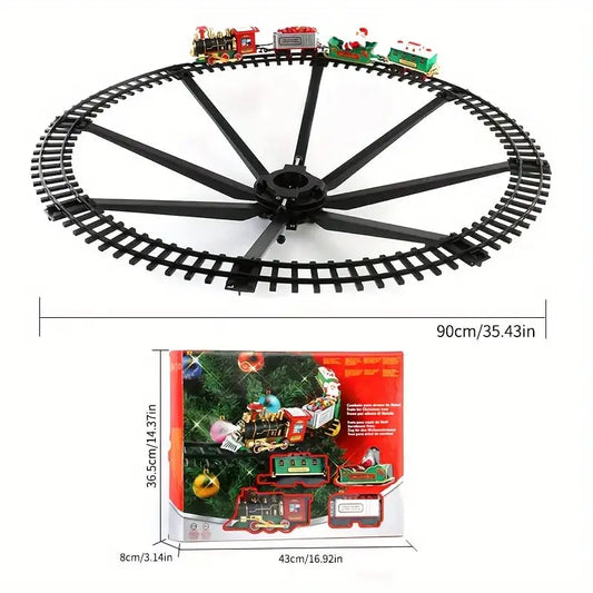 Tren decorativo para adornar el árbol de Navidad con música y luces. Linda Compra Panamá