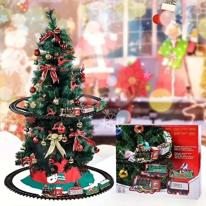 Tren decorativo para adornar el árbol de Navidad con música y luces. Linda Compra Panamá