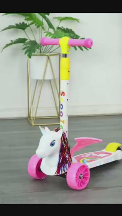 Scooter unicornio para niñas